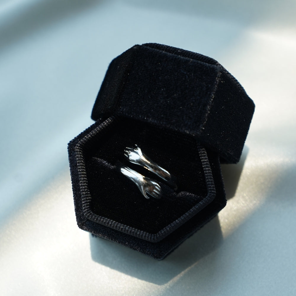 Personalisierter Ring "Meine ewige Umarmung" Mutter-Tochter-Set