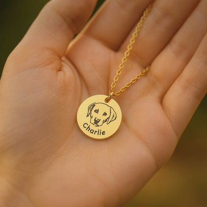 Pawprints on My Heart - Halskette zur Erinnerung an Haustiere