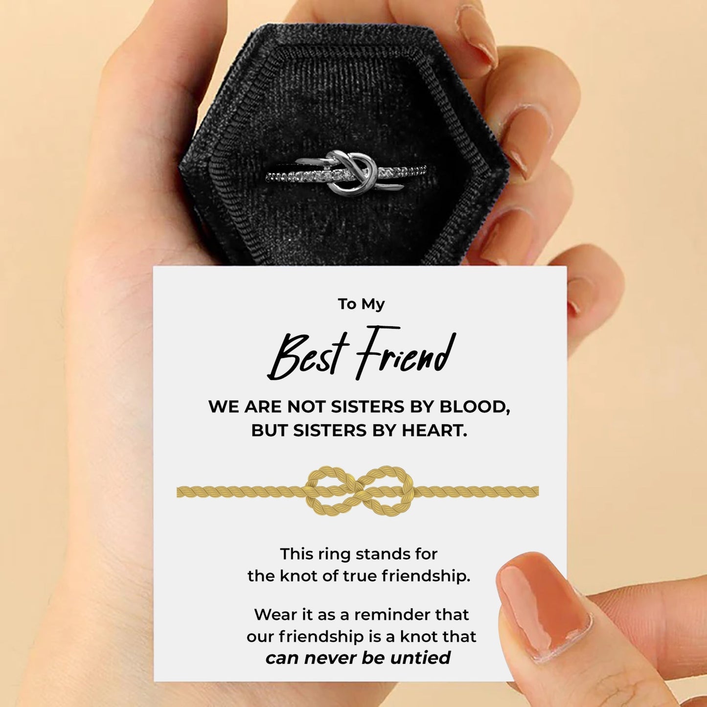 To My Bestfriend - Unbreakable Bond Ring-Geschenkset