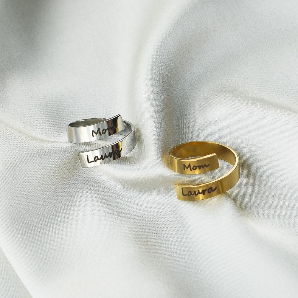 Anillo Amor Infinito, Nombres Entrelazados