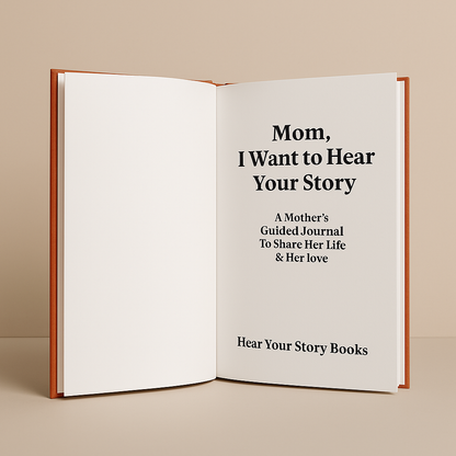 "Mamá quiero escuchar tu historia" - Diario guiado de una madre