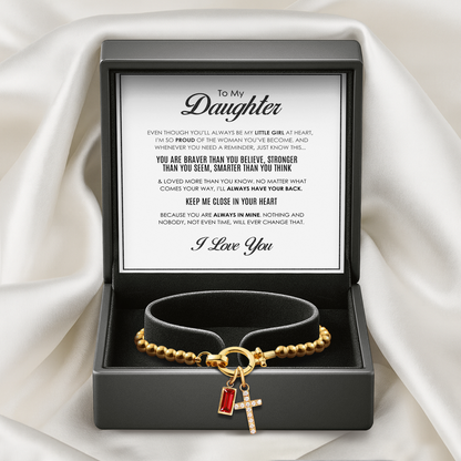 "A mi hija" - Pulsera Cruz de Fe