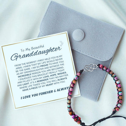 To My Granddaughter - Set de regalo Forever Love Bracelet