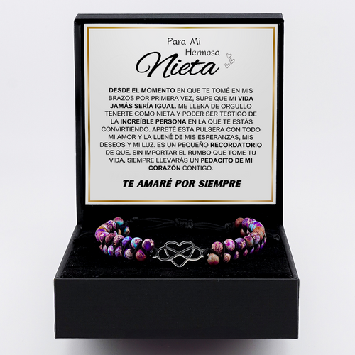 Para mi nieta - Set de regalo pulsera amor eterno