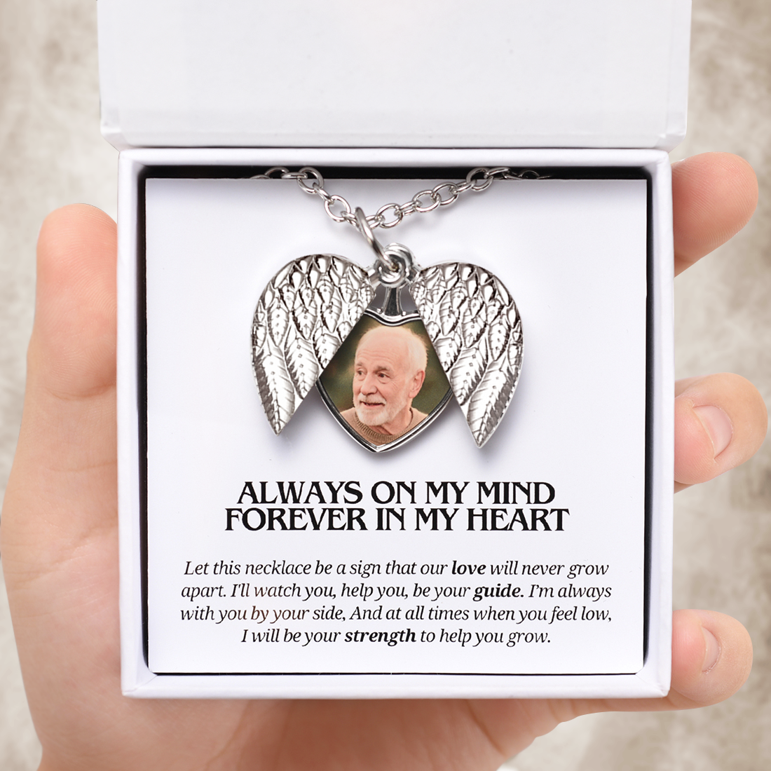 Close to My Heart - Portafotos Ángel personalizado