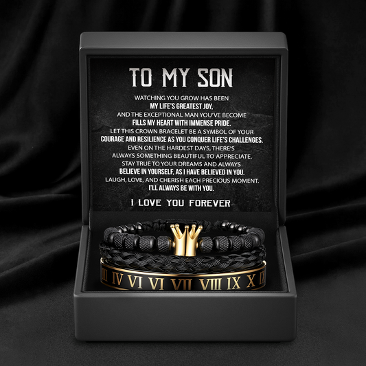 To My Son - Crowned By Love Pulsera Regalo