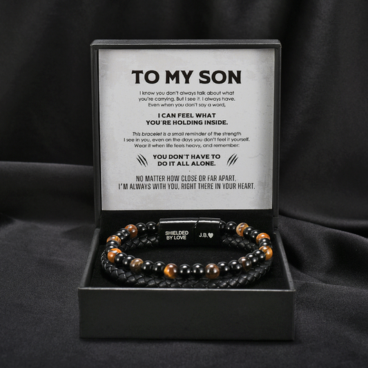The Guardian - Pulsera protectora de ojo de tigre para hijo