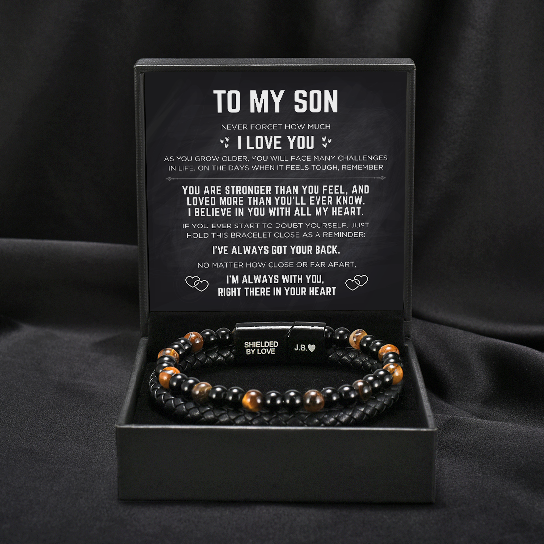 The Guardian - Pulsera protectora de ojo de tigre para hijo