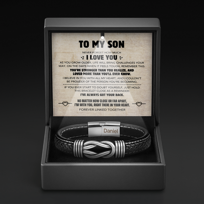 "Pulsera nudo "Siempre en mi corazón