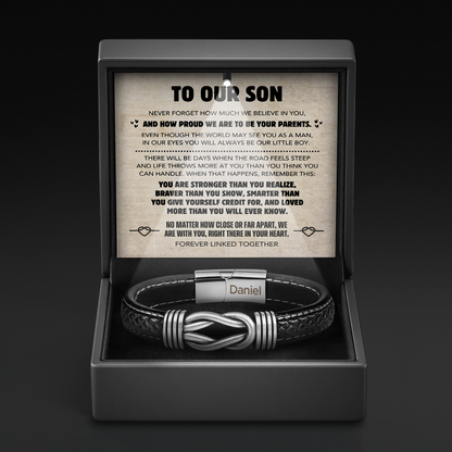 "Pulsera nudo "Siempre en mi corazón