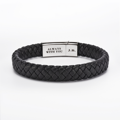La fuerza interior - Pulsera de cuero personalizada para hijo