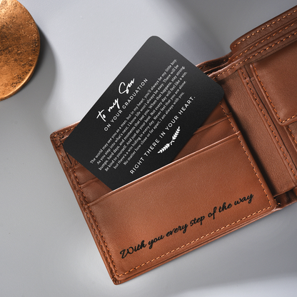 Always With You - Cartera y tarjeta de graduación personalizadas