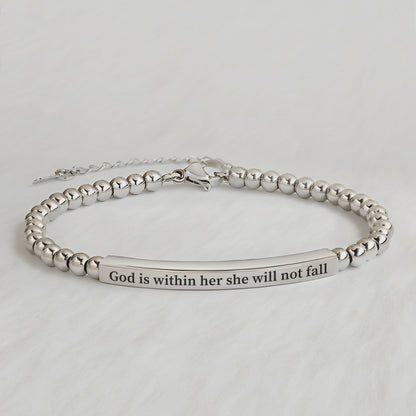 A mi nieta - Pulsera Fe y Coraje