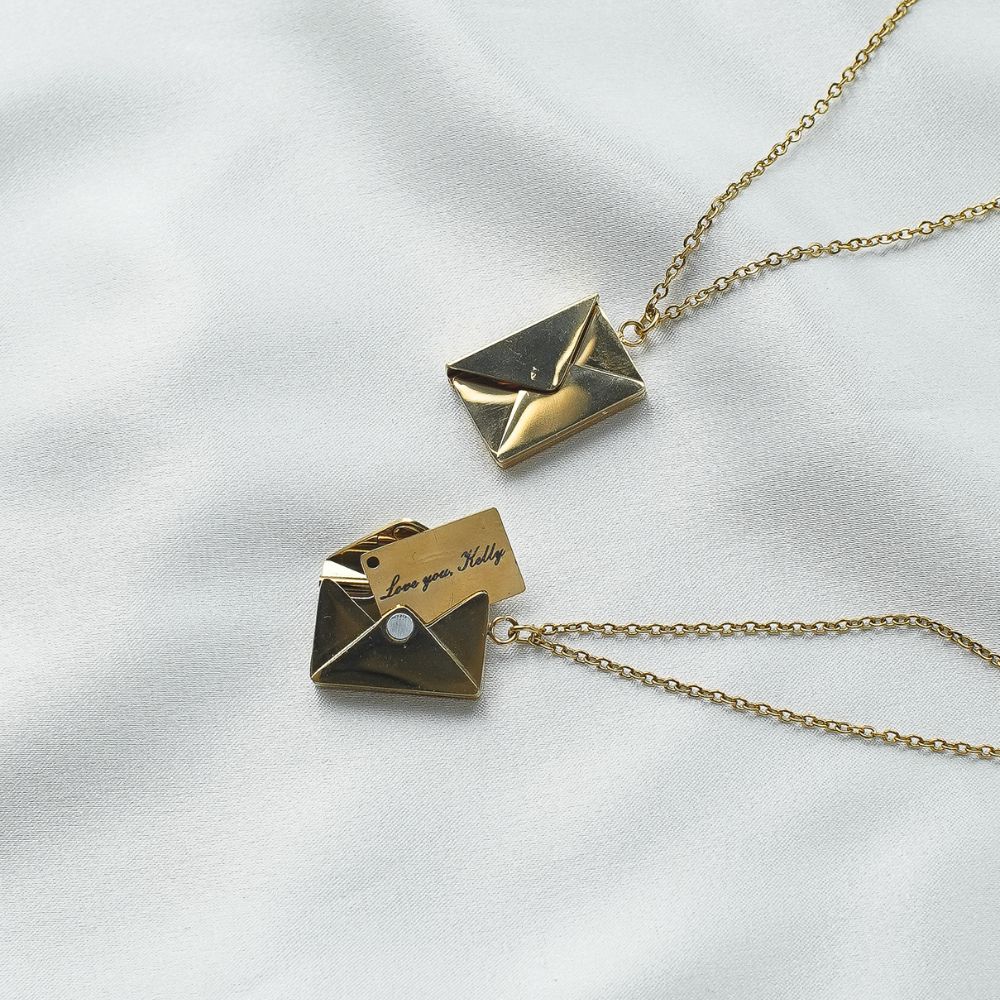 Collier personnalisé Lettre d'amour de la mère