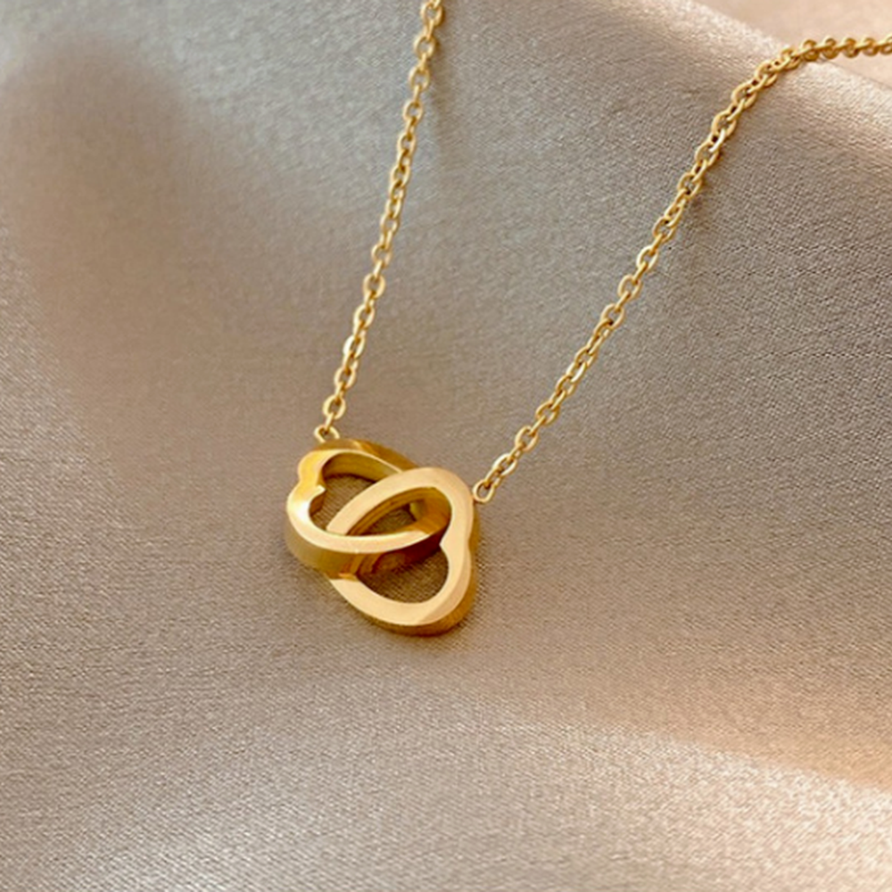 Collier de cœurs entrelacés "To The Best Mom Ever" (A la meilleure maman de tous les temps)