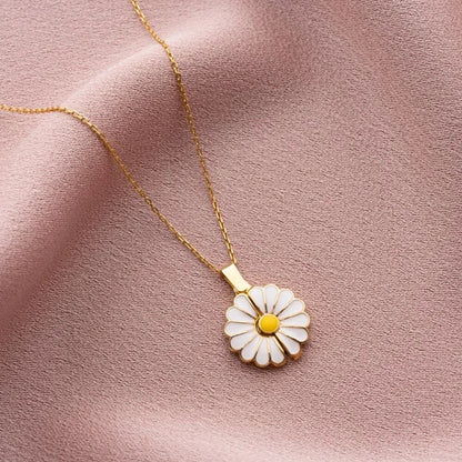 Collier de tournesol personnalisé de la petite-fille