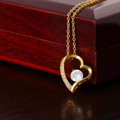 Collier "Always My Little Girl" Forever Love dans un coffret LED de luxe