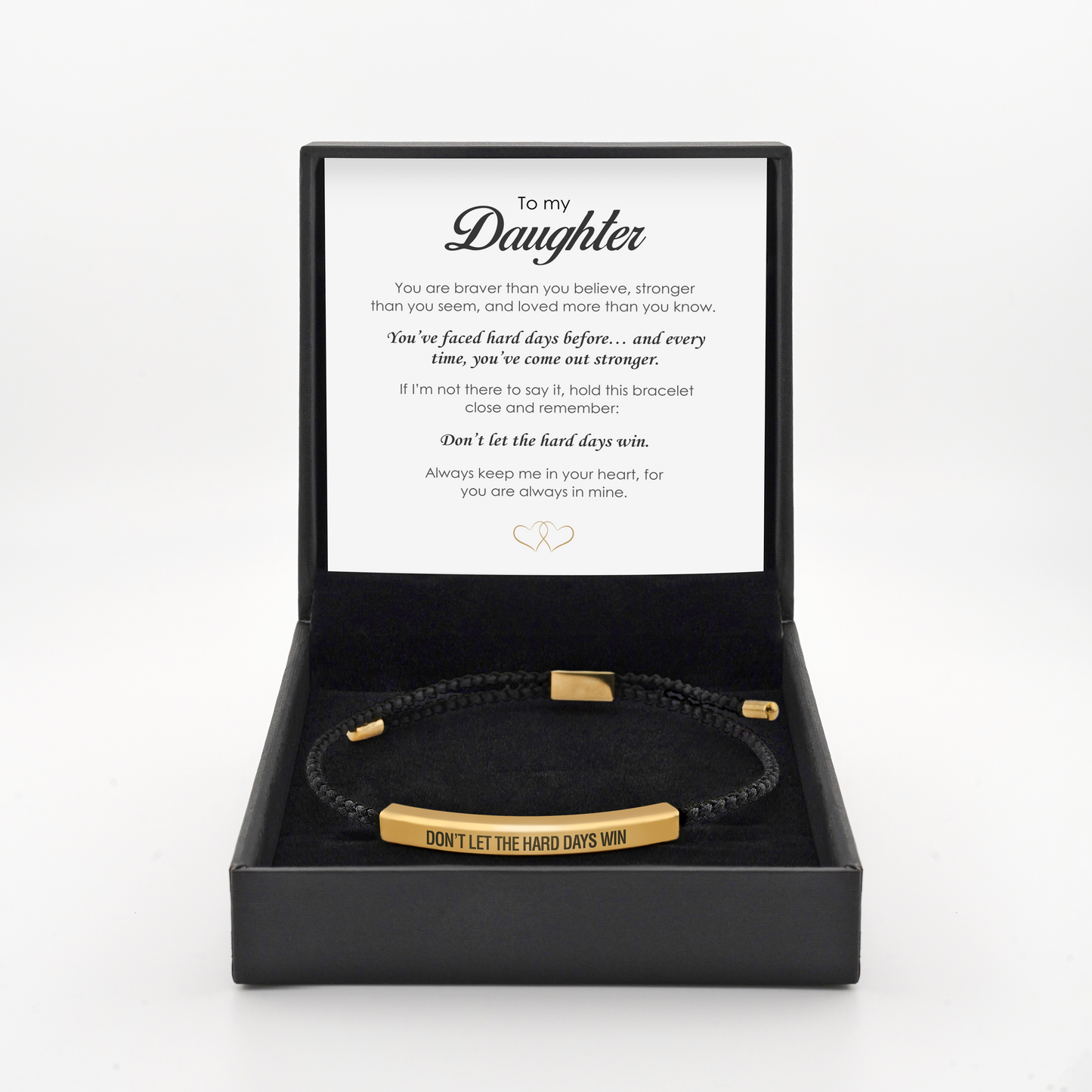 Ne laisse pas les jours difficiles l'emporter - Bracelet d'autonomisation des filles