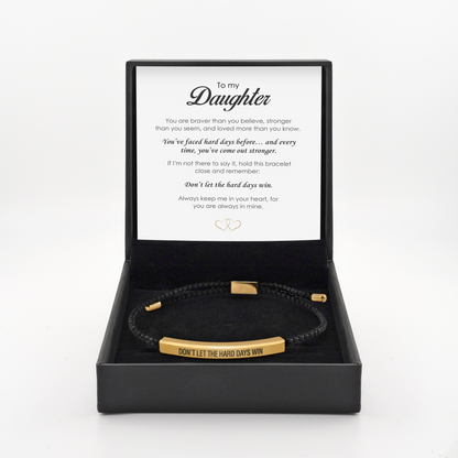 Ne laisse pas les jours difficiles l'emporter - Bracelet d'autonomisation des filles