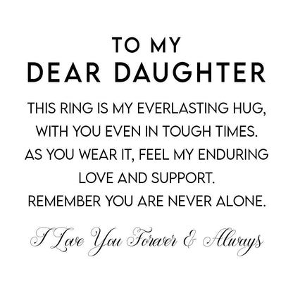 To My Daughter - Bague de câlin à porter sur soi (S925)