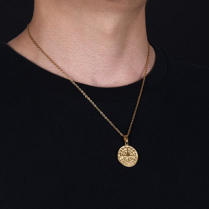 Pour mon fils - Collier boussole personnalisé