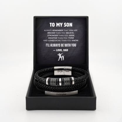 Son's Pride & Love Triple Stack Bracelet