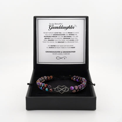 Coffret de bracelets de l'amour infini de la petite-fille