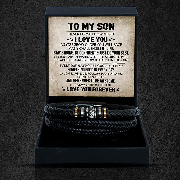 To My Son - Ensemble de bracelets "Love You Forever" (Je t'aime pour toujours)