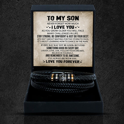 To My Son - Ensemble de bracelets "Love You Forever" (Je t'aime pour toujours)