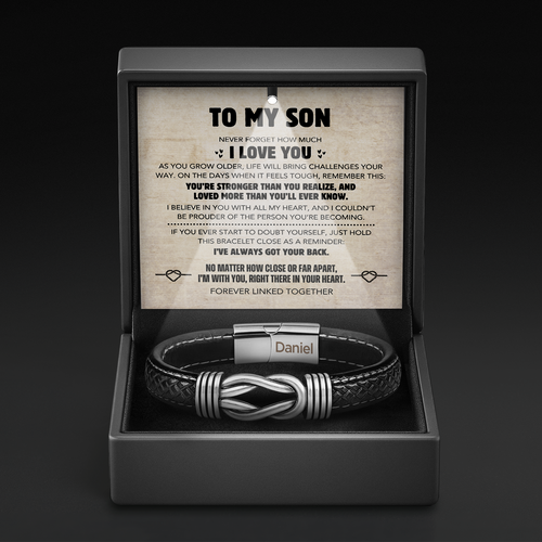 Bracelet à nœuds "Always In My Heart" (Toujours dans mon cœur)