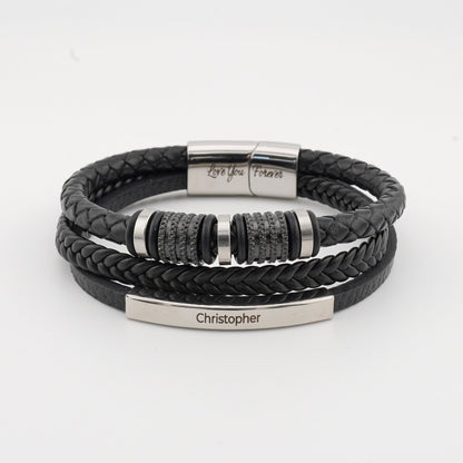 "Bracelet personnalisé pour fils "Forever Connected